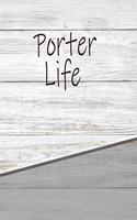 Porter Life: Personalized Rustic Isometric Dot Notebook 120 Pages 6x9