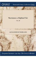 Macrimmon: A Highland Tale; Vol. III