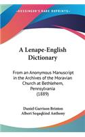 A Lenape-English Dictionary