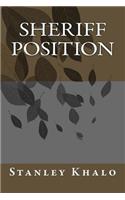 Sheriff Position