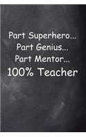 Superhero Teacher Chalkboard Design