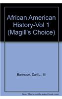 African American History-Vol 1