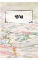 Nepal: Ruled Travel Diary Notebook or Journey Journal - Lined Trip Pocketbook for Men and Women with Lines