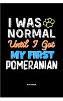 I Was Normal Until I Got My First Pomeranian Notebook - Pomeranian Dog Lover and Pet Owner