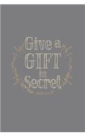 Give a Gift in Secret Proverbs 21