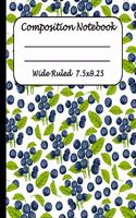 Wide Ruled Composition Notebook