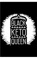 Black Keto Queen: Black keto girl, keto notebook, keto gift ideas 6x9 Journal Gift Notebook with 125 Lined Pages