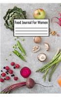 Food Journal For Women