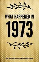 What Happened In 1973 - What Happened During Your Birth Year Gift Journal