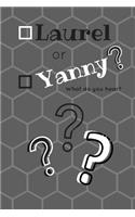 Laurel or Yanny: 100 pages, 6 x 9 inches, funny, meme, wide ruled, lined, blank, journal, diary, planner, composition, notebook(10 Laurel or Yanny)