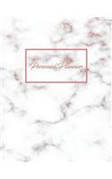 Personal Planner: Yearly Monthly Weekly Notebook Organizer, Log Track Your Appointments/Important Dates/Budget Expenses/Goals, With Gratitude Notes
