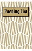 Packing List: Packing List To do List Checklist Manifesto Trip Planner Vacation Planning Adviser Itinerary Travel Diary Planner Organizer Budget Notes size 6*9 in(5 Packing List)