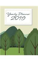 Yearly Planner 2019: Yearly Calendar Book. Monthly, Yearly Calendar Planner, Daily Weekly Monthly Planner, Organizer, Agenda, 242 pages Large 8.5" x 11"