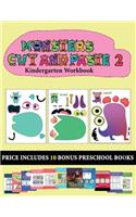 Kindergarten Workbook (20 full-color kindergarten cut and paste activity sheets - Monsters 2)