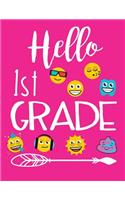 Hello 1st Grade: School Composition Notebooks