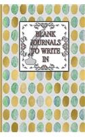 Blank Journals To Write In