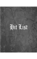 Hit List: An Offensive Cover Notebook, Lined, 8x10", 104 Pages