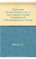 Dictionnaire Birman-Francais. Fasc. 5