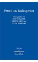 Person und Rechtsperson