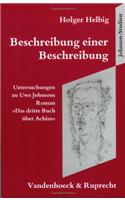 Beschreibung Einer Beschreibung: Untersuchungen Zu Uwe Johnsons Roman Das Dritte Buch Uber Achim