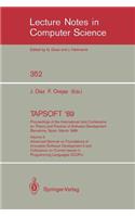 Tapsoft '89: Proceedings of the International Joint Conference on Theory and Practice of Software Development Barcelona, Spain, March 13-17, 1989