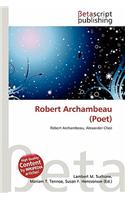 Robert Archambeau (Poet): (English)