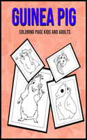 Guinea Pig Coloring Page Kids and Adults