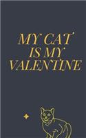 My CAT is my Valentine notebook is a Valentine's day gift Journal
