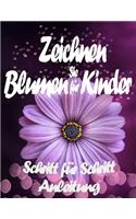 Zeichnen Sie Blumen Für Kinder Schritt für Schritt Anleitung