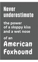 Never underestimate the power of a sloppy kiss and a wet nose of an American Foxhound: For American Foxhound Dog Fans