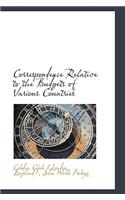 Correspondence Relative to the Budgets of Various Countries