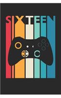 Gaming Notebook for 16 Year Old Boys and Girls - Vintage Gaming Journal - 16th Birthday Gift for Gamer Diary: Medium College-Ruled Journey Diary, 110 page, Lined, 6x9 (15.2 x 22.9 cm)