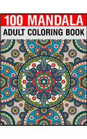 100 Mandala Adult Coloring Book