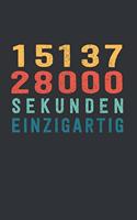 1 513 728 000 Sekunden Einzigartig: tolles 48 Jahre Geburtstags Notizbuch liniert - 100 Seiten