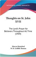 Thoughts on St. John XVII