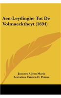 Aen-Leydinghe Tot De Volmaecktheyt (1694)
