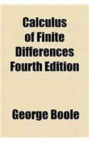 Calculus of Finite Differences Fourth Edition: (English)