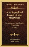 Autobiographical Journal of John MacDonald