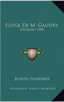 Eloge De M. Gaudry