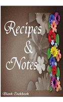 Blank Cookbook Recipe & Note (105 Recipe Blank Book Series #7)