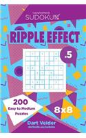 Sudoku Ripple Effect - 200 Easy to Medium Puzzles 8x8 (Volume 5)