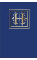 H: Ruled Journal, 160 Pages, 6x9 Inch (15.24 X 22.86 CM) Soft Cover/ Paperback. Blue Background and Gold Monogram Letter H