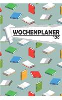 Wochenplaner Schulbuch: Eleganter Terminplaner I DIN A5 I 120 Seiten I Undatiert I Wochenkalender I Organizer für Schule, Uni und Büro