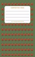 Jack O'Lantern Pumpkin Pattern - Composition Book