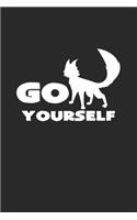 Go yourself: 6x9 Fox - grid - squared paper - notebook - notes