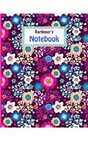 Gardener's Notebook -Bright Purples & Pinks Flower Pattern