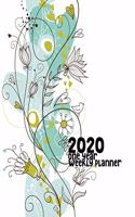 2020 One Year Weekly Planner: Flourish and Fly Graceful Bird Line Art - Daily Weekly Monthly View - Happy Family Friendly - Clean Simple Calendar Organizer - 8x10 in 160 pages - 