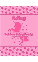 Adley Rainbow Twirly Pearly: Personalized Draw & Write Book with Her Unicorn Name - Word/Vocabulary List Included for Story Writing