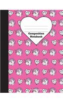 Composition Notebook Unicorn Diamond Back To School