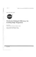 Textbook Multigrid Efficiency for Leading Edge Stagnation